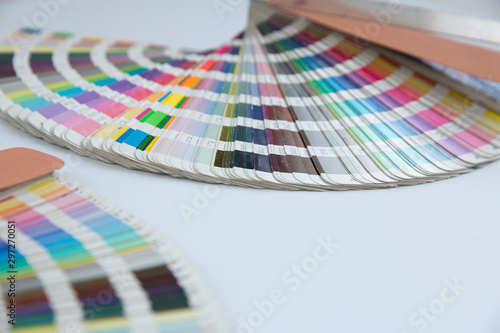 Sample colors catalogue pantone or colour swatches book