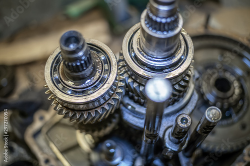 transmission gears closeup close-up detail