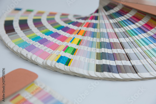 Sample colors catalogue pantone or colour swatches book