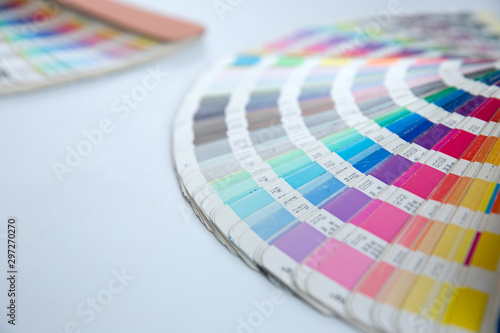 Sample colors catalogue pantone or colour swatches book