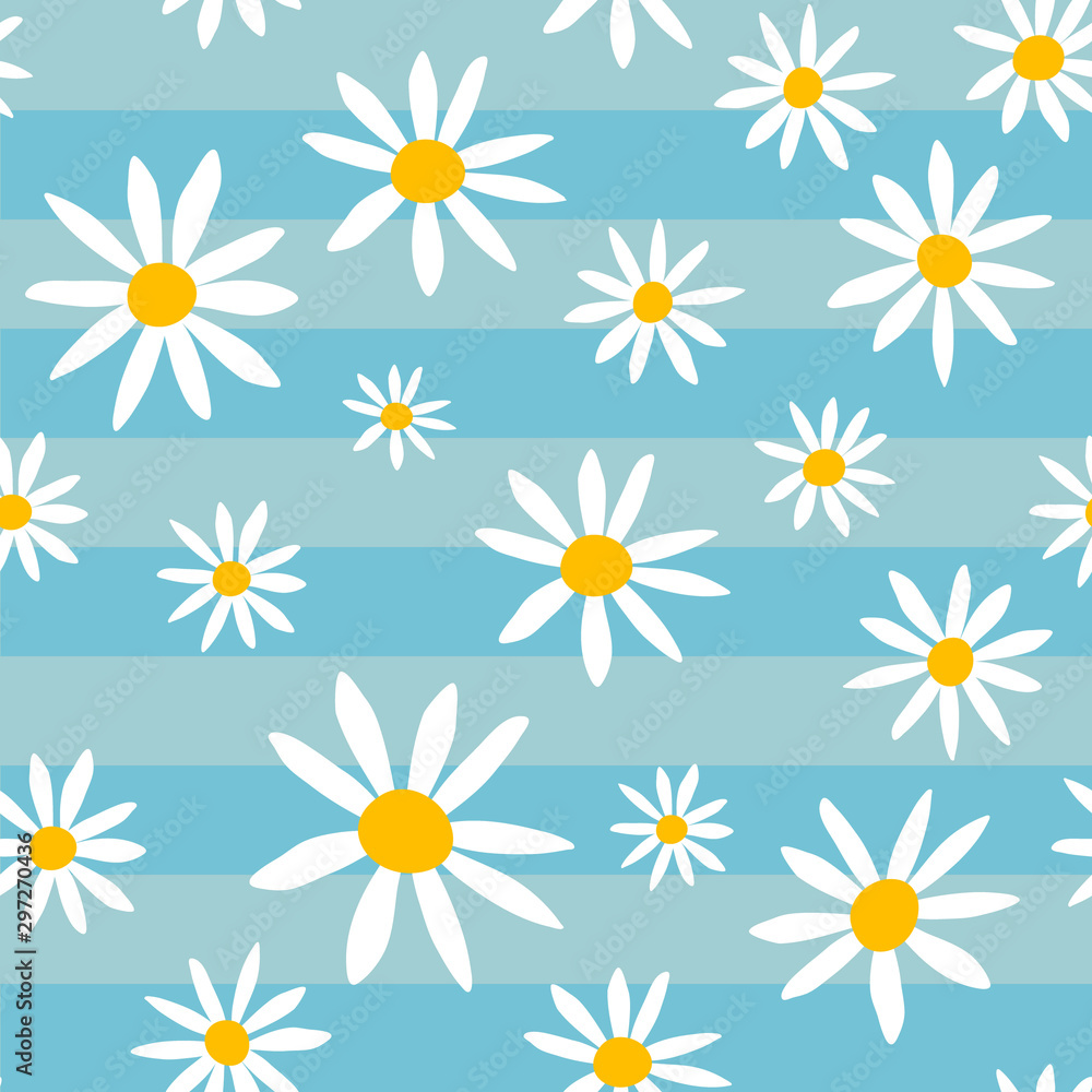 Chamomile daisy seamless pattern Chamomile daisy seamless pattern
