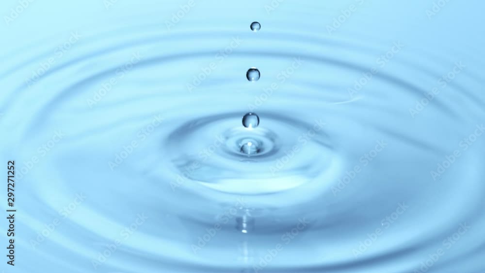 Super slow motion of falling water drop. Filmed on high speed cinema camera, 1000 fps. Super slow motion of falling water drop. Filmed on high speed cinema camera, 1000 fps.