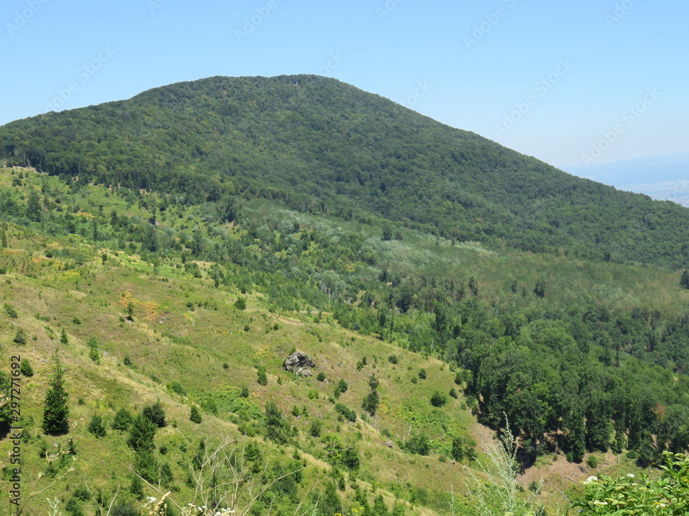 Mountain Yuhor Jagodina Serbia green slopes and elevations