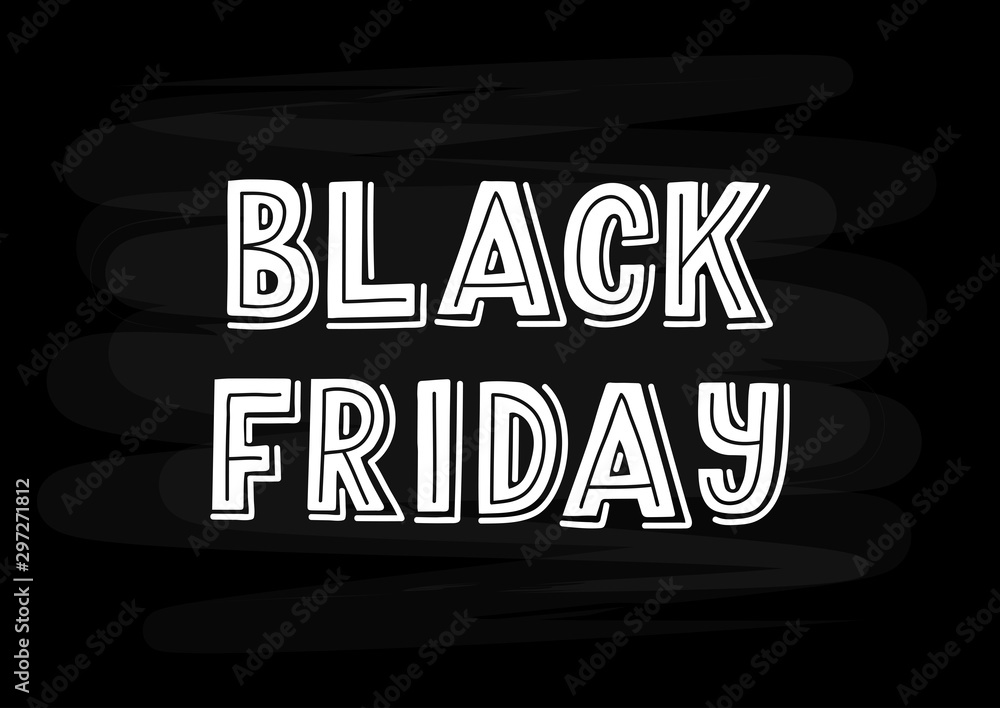 Black friday hand drawn lettering Black friday hand drawn lettering