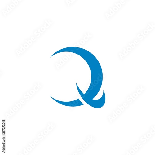 Q letter logo template vector icon 