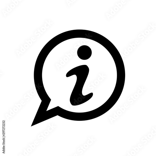 information sign icon vector flat design