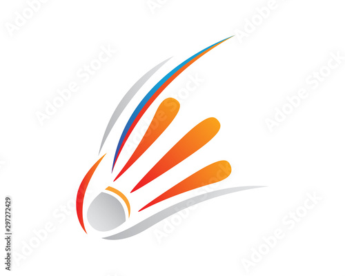 Creative Colorful Badminton Symbol Illustration