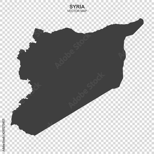 political map of Syria isolated on transparent background photo