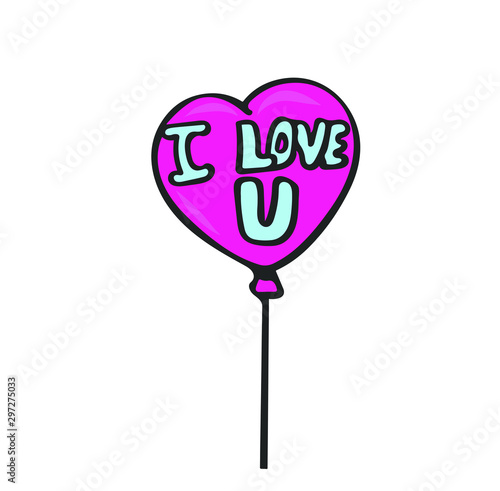 Un Globo de amor volando