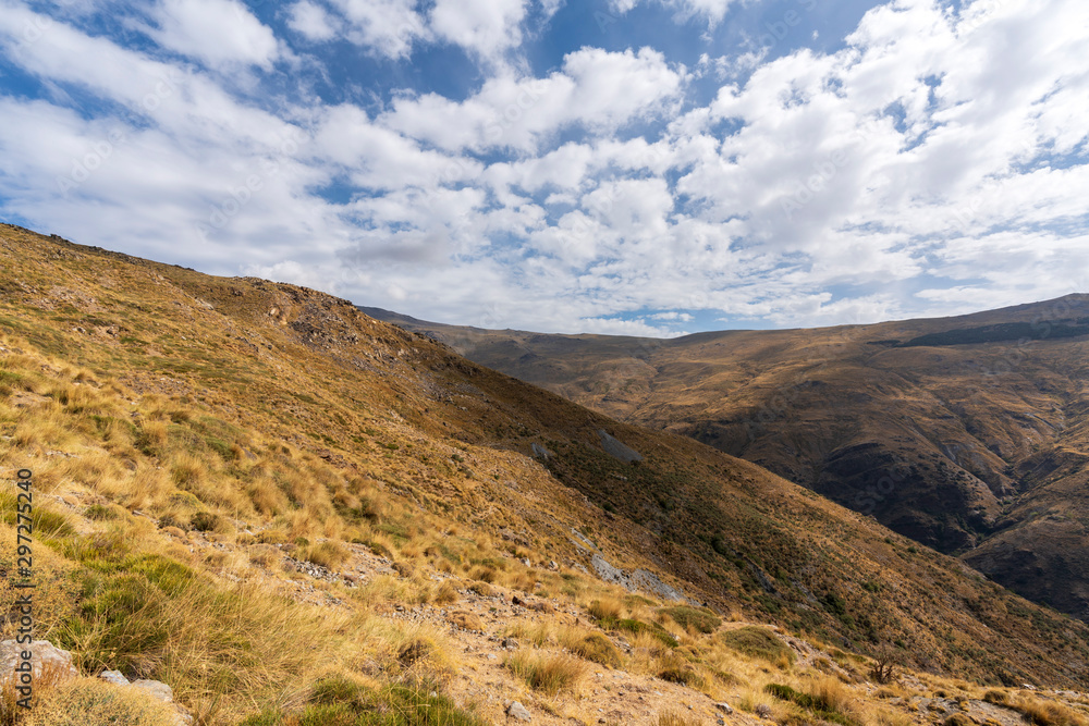 panoramic photo of Sierra Nevada