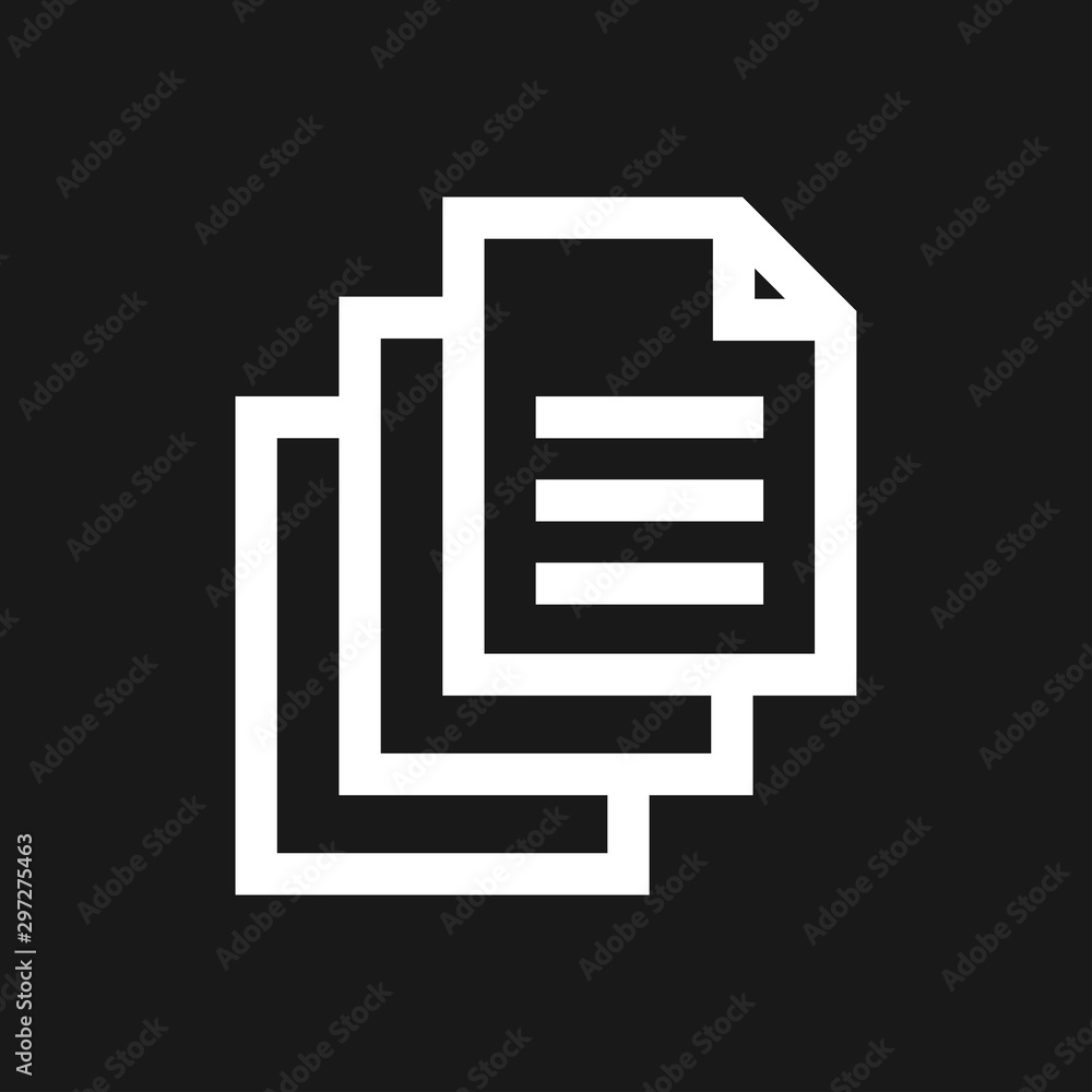 Document flat icon, Document vector icon. Illustration for graphic and web design Document flat icon, Document vector icon. Illustration for graphic and web design