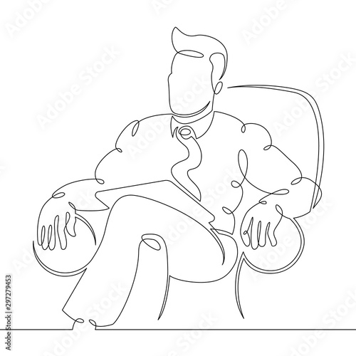 single drawn art line portrait psychologist psychiatrist