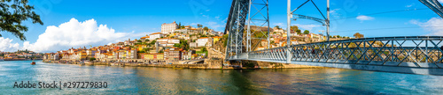 Dom Luis I Steel Bridge on the Douro River in Porto, Portugal © FredP