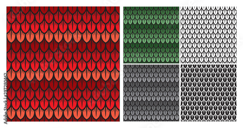 Dragon scales seamless pattern (background, wallpaper)