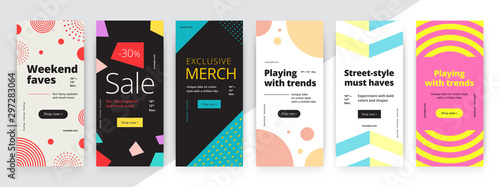 Modern promotion rectangular web banner for social media mobile apps. Elegant sale and discount promo backgrounds with abstract pattern. Email ad newsletter layouts.