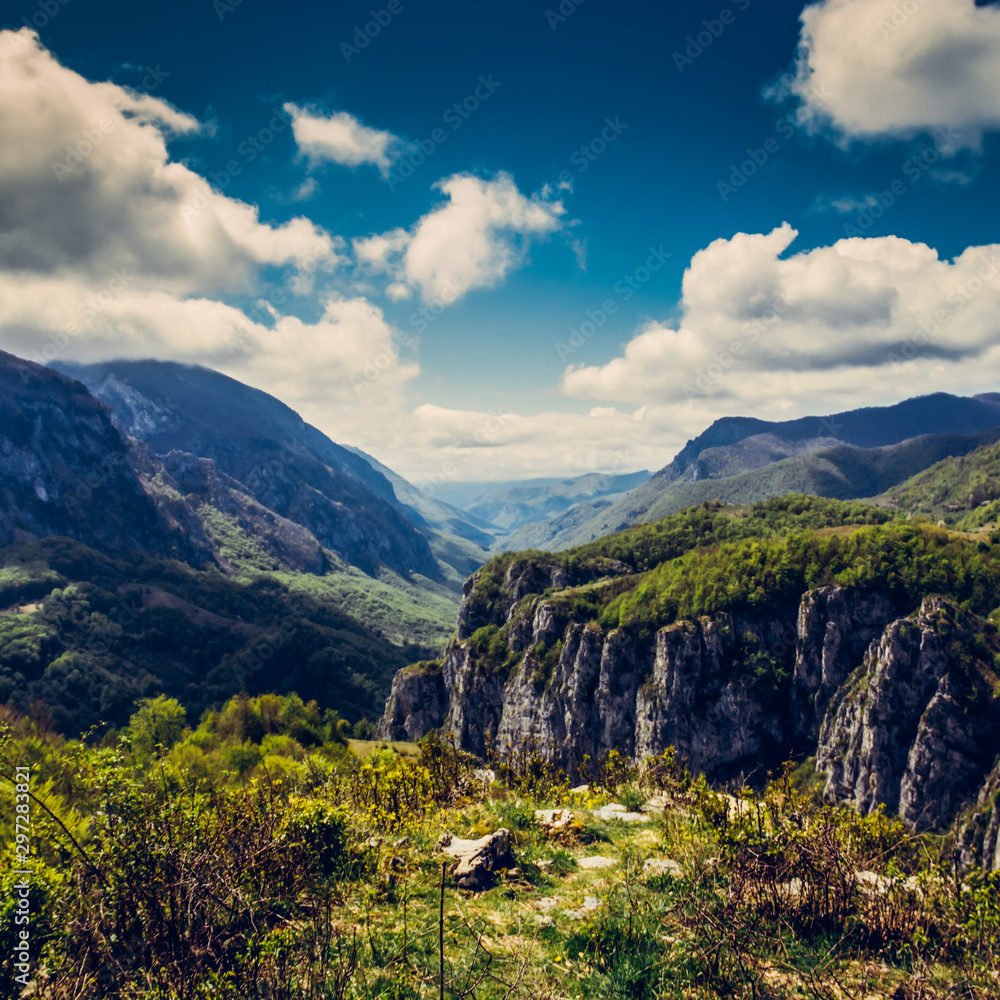 Naklejka premium mountain landscape