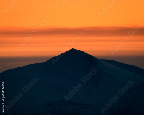 orange sunset in norway © antonrobert
