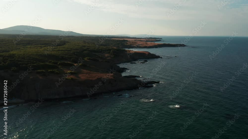 Aerial view of the coastline near Dolphin beach, Bulgaria Aerial view of the coastline near Dolphin beach, Bulgaria