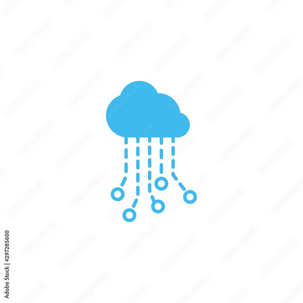 Cloud electronic circuit icon deisgn template Cloud electronic circuit icon deisgn template