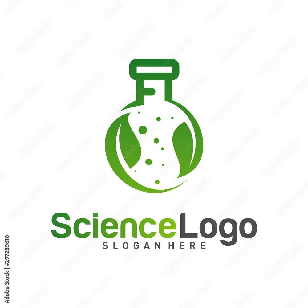 Nature Lab Logo Design Concept Vector. Creative Lab with leaf Logo Template. Icon Symbol Nature Lab Logo Design Concept Vector. Creative Lab with leaf Logo Template. Icon Symbol