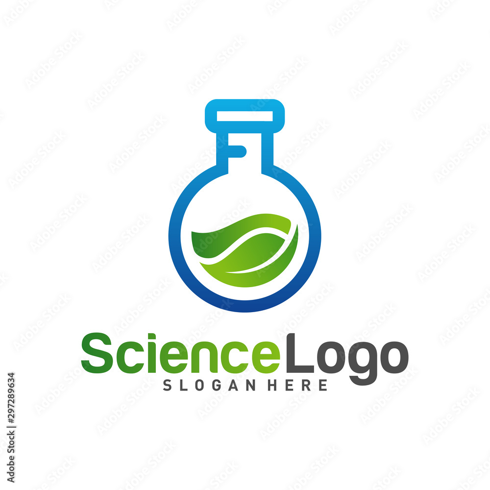Nature Lab Logo Design Concept Vector. Creative Lab with leaf Logo Template. Icon Symbol Nature Lab Logo Design Concept Vector. Creative Lab with leaf Logo Template. Icon Symbol