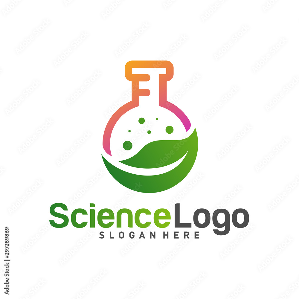 Nature Lab Logo Design Concept Vector. Creative Lab with leaf Logo Template. Icon Symbol Nature Lab Logo Design Concept Vector. Creative Lab with leaf Logo Template. Icon Symbol