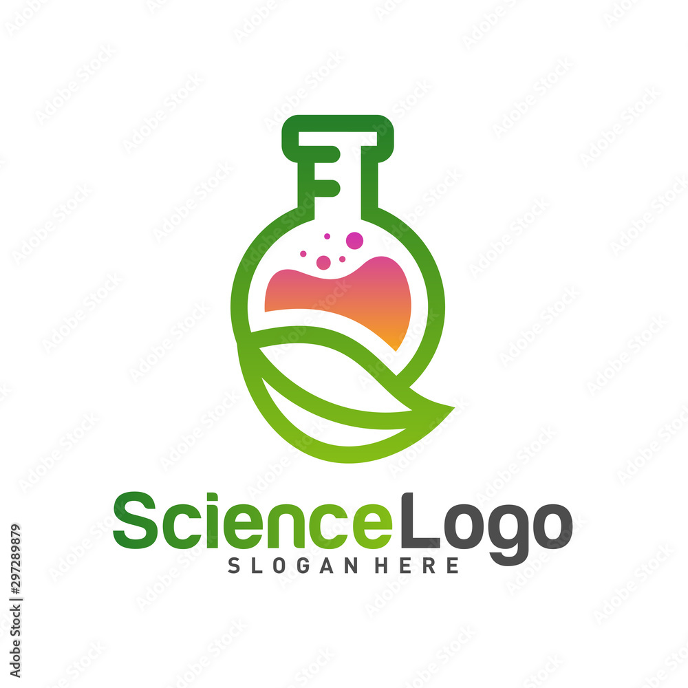 Nature Lab Logo Design Concept Vector. Creative Lab with leaf Logo Template. Icon Symbol Nature Lab Logo Design Concept Vector. Creative Lab with leaf Logo Template. Icon Symbol