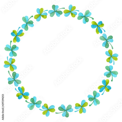 Vector isolated wreath for St. Patrick's Day
