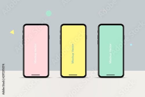 mockup Smartphone vector illustration