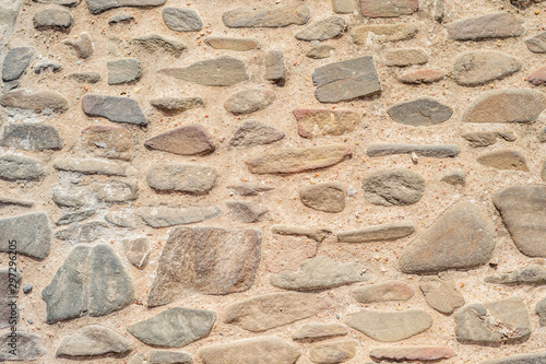 Irregular stones creating warm, natural background