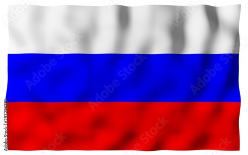 Free Download Waving flag of the Russian Federation. The National. State symbol of the Russia. 3D illustration - GFXLoad