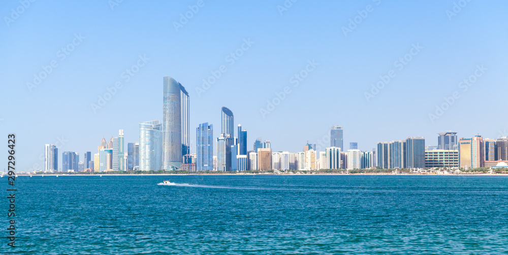 Obraz premium Modern Abu Dhabi cityscape