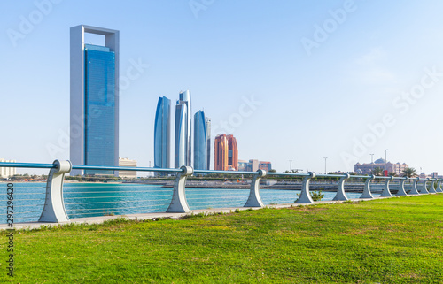 Abu Dhabi coastal cityscape