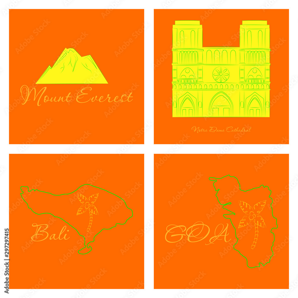 famous place and monument around the world. famous place and monument around the world.