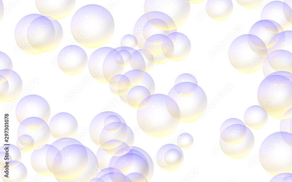 Light pastel colored background with purple bubbles. Wallpaper, texture purple balloons. 3D illustration Light pastel colored background with purple bubbles. Wallpaper, texture purple balloons. 3D illustration