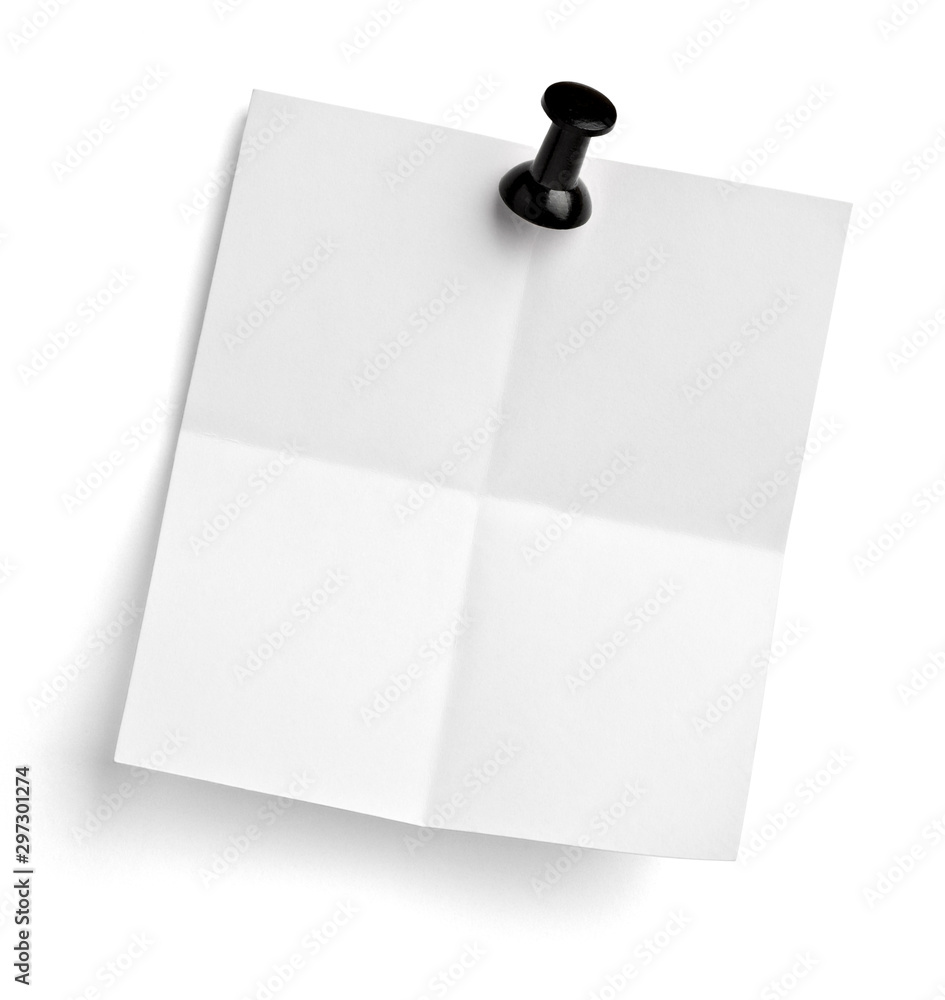 note paper push pin message red white black note paper push pin message red white black