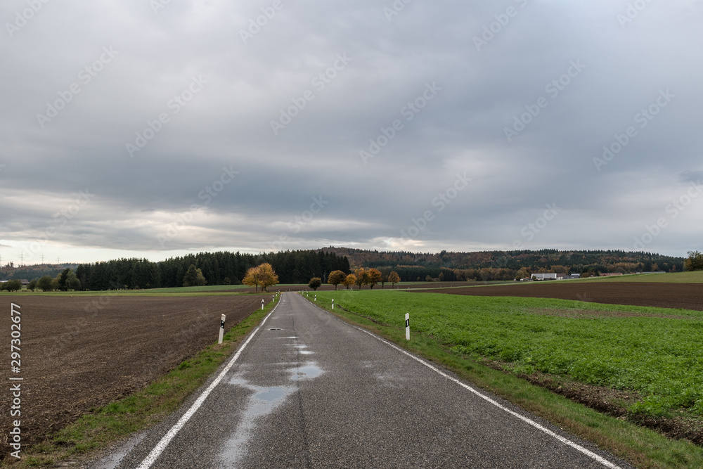 Baden-Wuerttemberg nature and Agriculture. Countryside near Waldhausen.