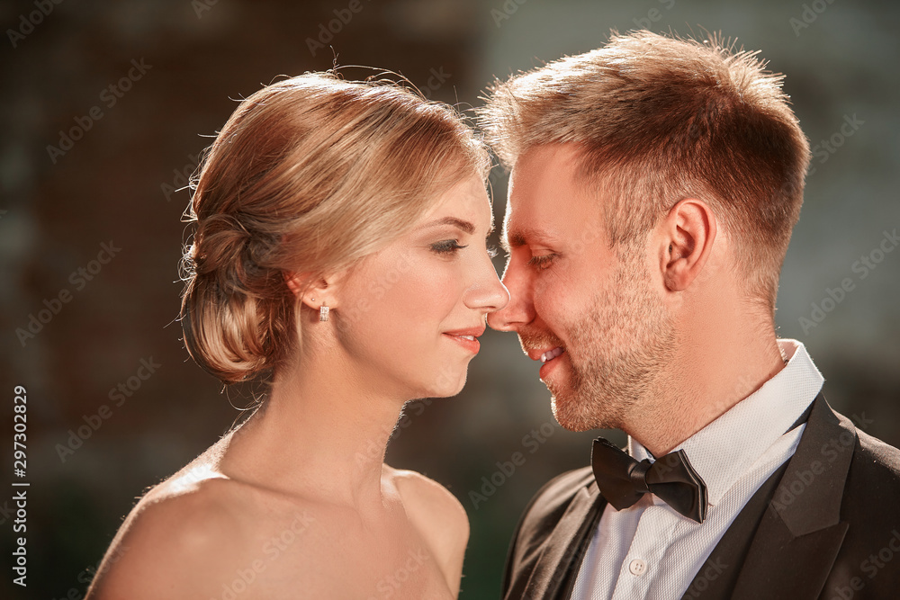 close up. portrait of a couple in love. close up. portrait of a couple in love.