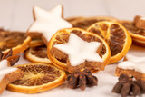 cinnamon stars with oranges for christmas