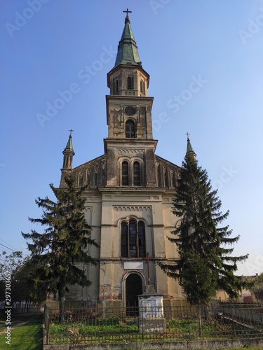 Kastel Ecka Zrenjanin Serbia old Catholic church ruined © Mladen