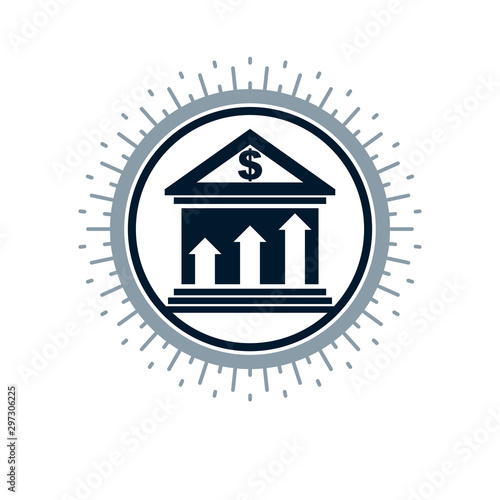 Banking conceptual logo, un...
