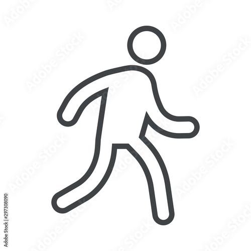 Line icon running man
