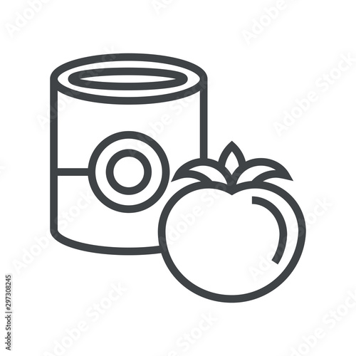 Line icon tomato paste