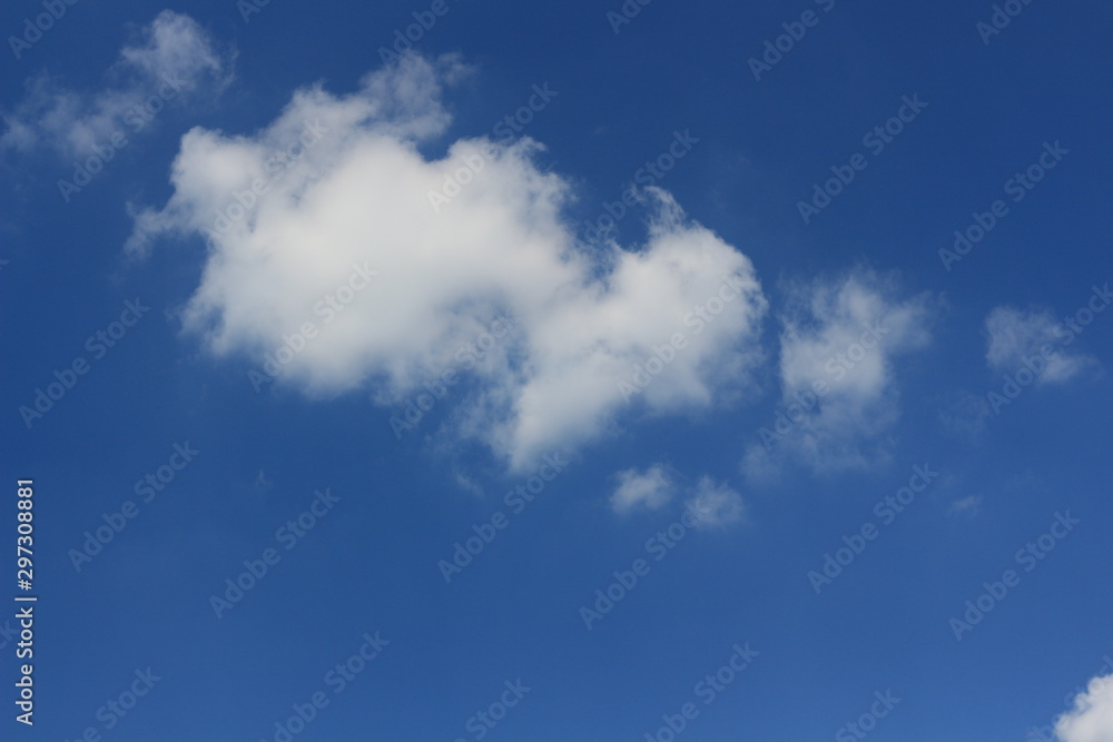 Blue sky with cloud