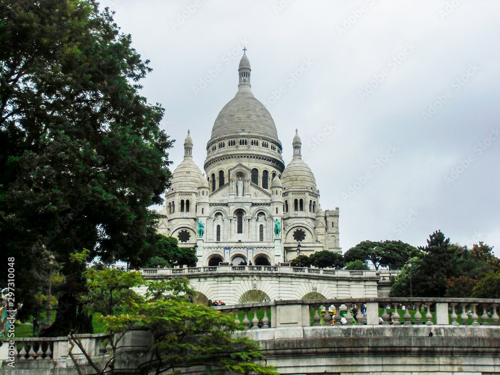 Sacre Coeur in Paris France famous monument