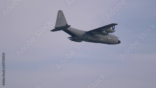 The Lockheed C130 J military transport aircraft