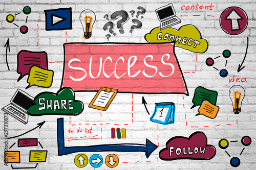 Success and webinar concept