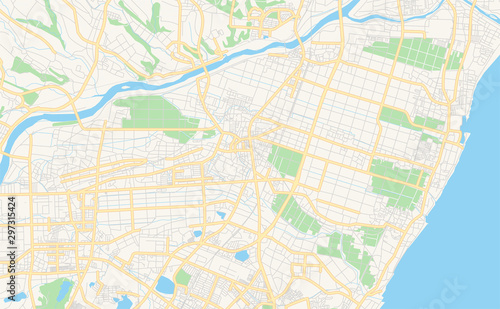 Printable street map of Suzuka  Japan