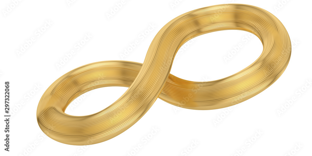 Abstract 3D lines golden lines Isolated on white background. 3d illustration Abstract 3D lines golden lines Isolated on white background. 3d illustration