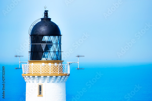 Dunnet Head lighthouse and the Pentland Firth photo